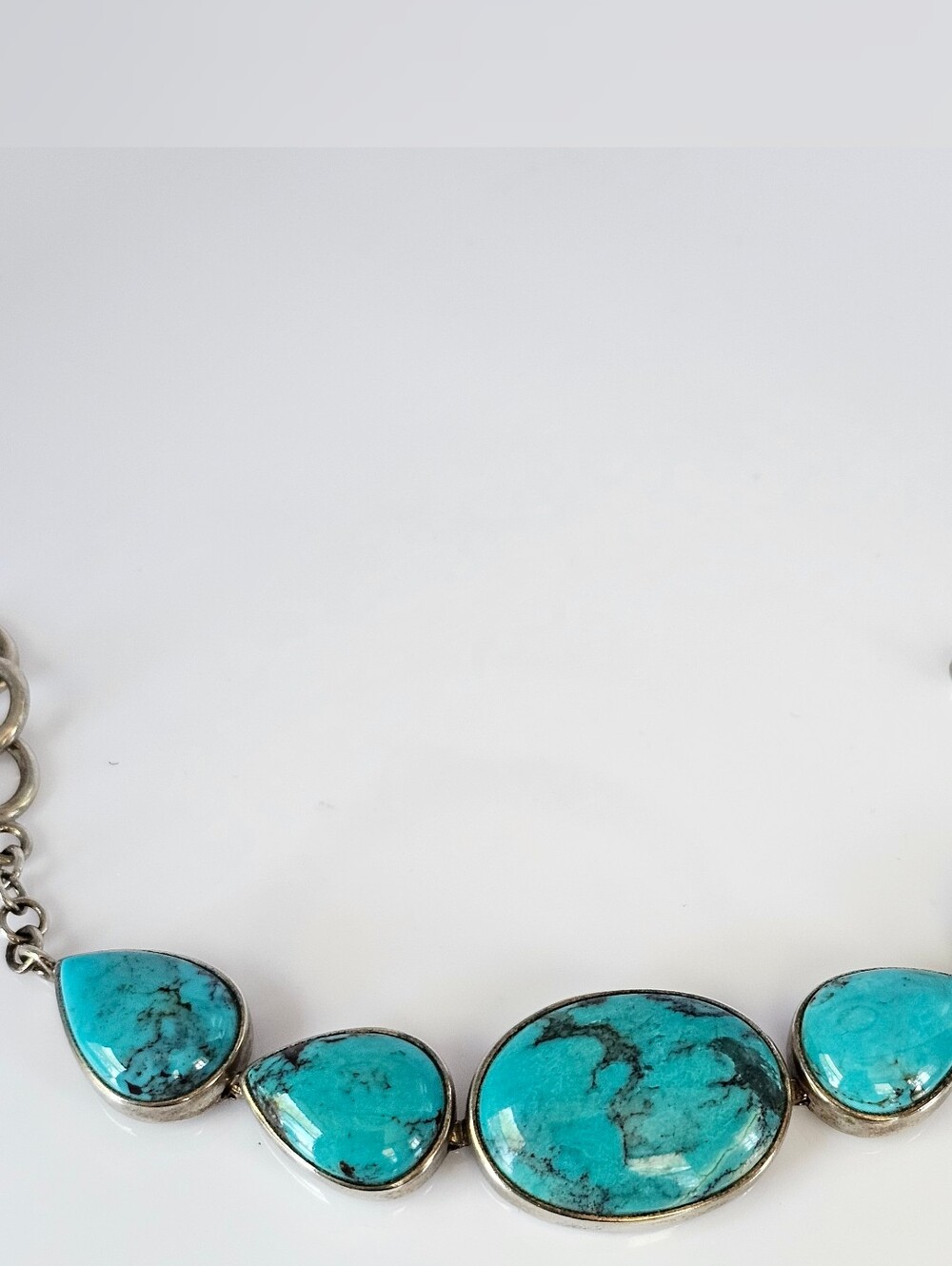Vintage Whitney Kelly Turquoise Toggle Bracelet Sterling Silver π - Picture 6 of 11